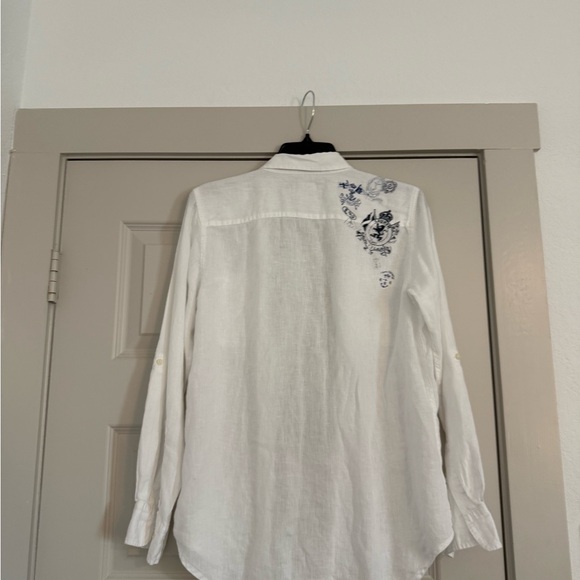 Ralph Lauren White Linen Shirt - Picture 4 of 5